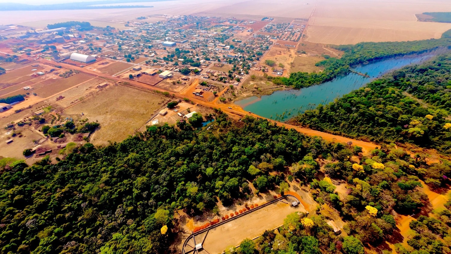 Vista aérea de Boa Esperança do Norte (MT)