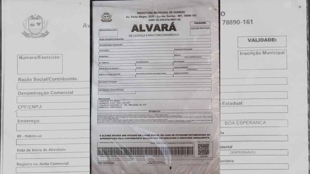 Prefeitura de Boa Esperança prorroga prazo de validade de alvarás
