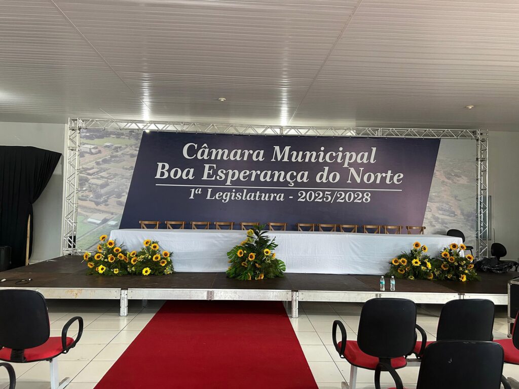 Evento de solenidade da Câmara de Vereadores de Boa Esperança do Norte (MT)