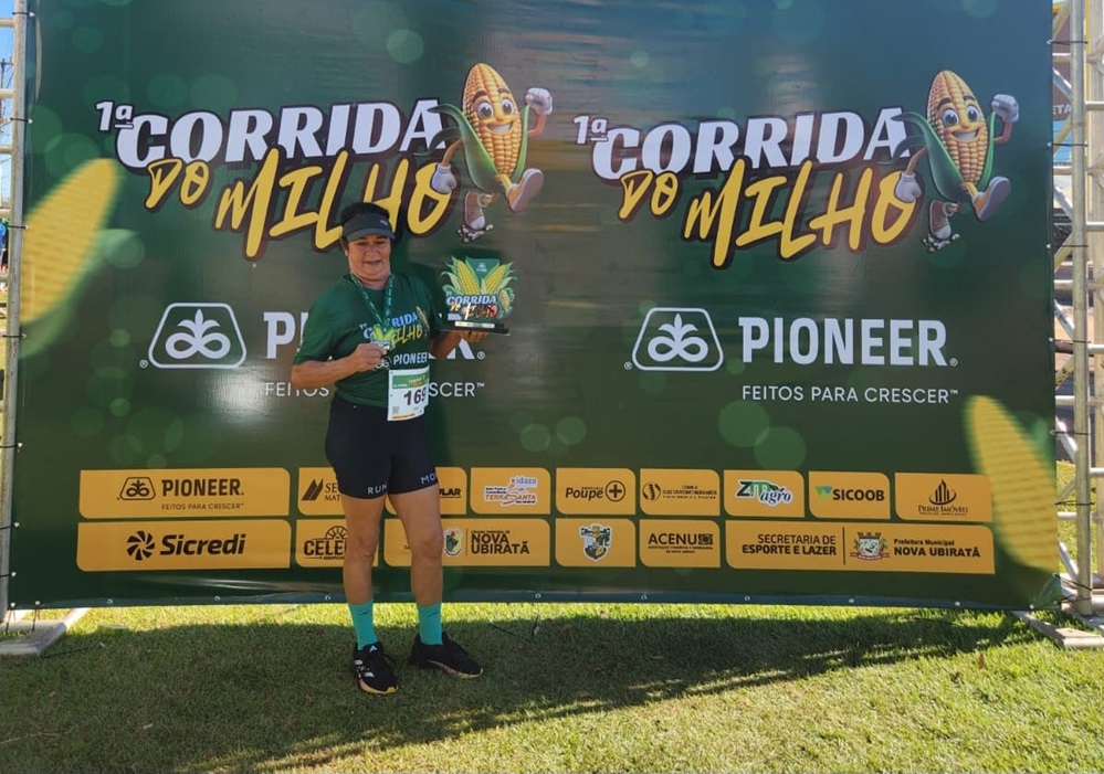 Dona Bernardete garante pódio na Corrida do Milho