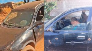 Carro de atropelamento surgiu em vídeo no Piratininga um dia antes