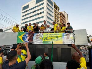 Abilio critica possível aliança entre PL e MDB em ato pró-Bolsonaro