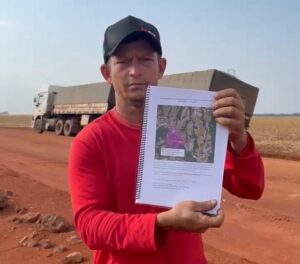 Vereador inicia campanha por asfalto da MT-338 em Piratininga