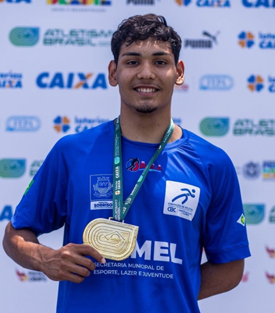 Atleta de Sorriso vai representar o Brasil no Sul-Americano Sub-20