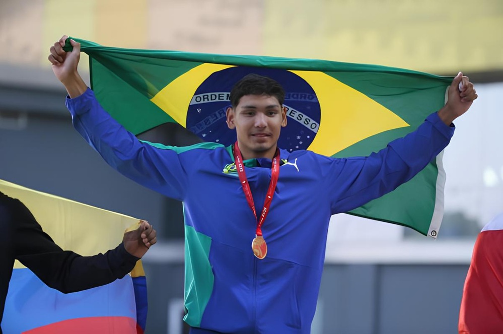Atleta de Sorriso conquista ouro no Sul-Americano Sub-20