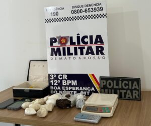 PM de Boa Esperança apreende drogas em casa monitorada