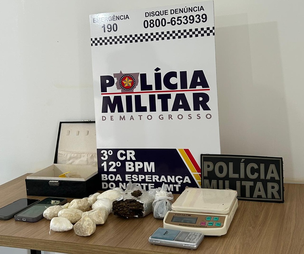 PM de Boa Esperança apreende drogas em casa monitorada