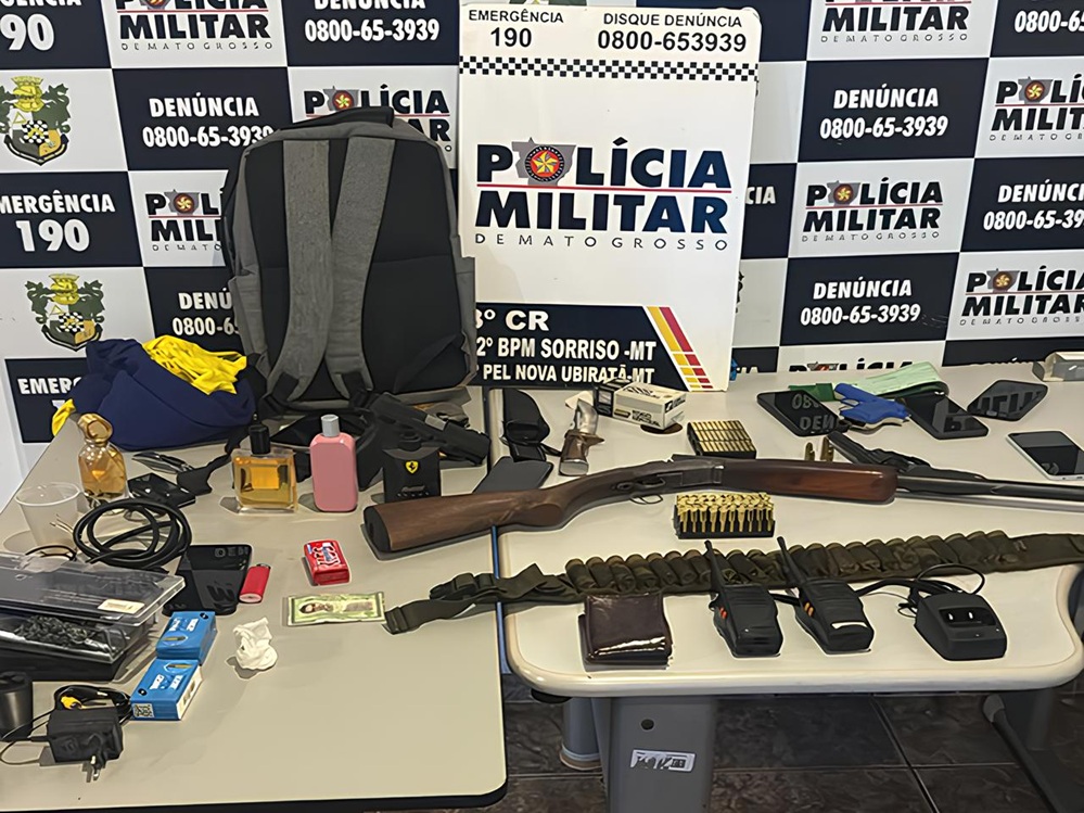 Residência é assaltada em Nova Ubiratã e suspeitos são presos