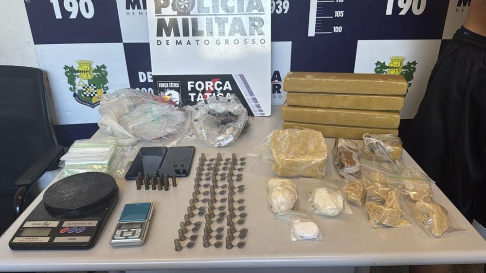 Facção criminosa: PM prende dois por tráfico em Sorriso
