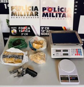 Força Tática prende suspeito de tráfico de drogas em Sorriso