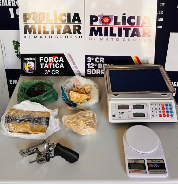 Força Tática prende suspeito de tráfico de drogas em Sorriso
