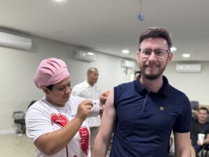 Profissionais da educação de Sorriso recebem vacina contra gripe