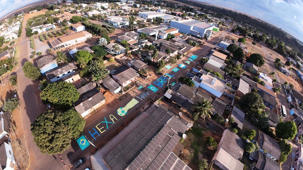 Rua de Boa Esperança ganha cores da Seleção Brasileira na torcida pelo hexa