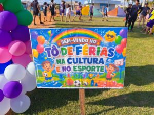 Projeto de férias leva diversão para crianças em Nova Ubiratã