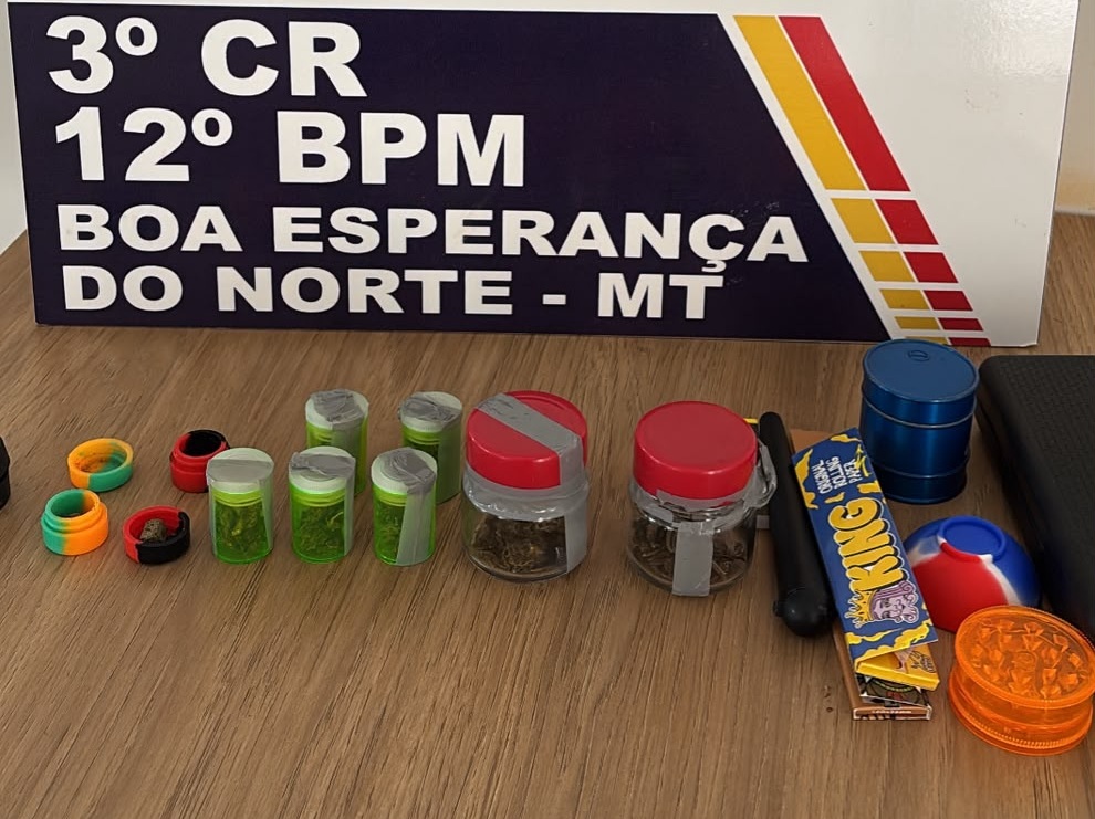 Jovem é detido por porte de drogas em Boa Esperança do Norte