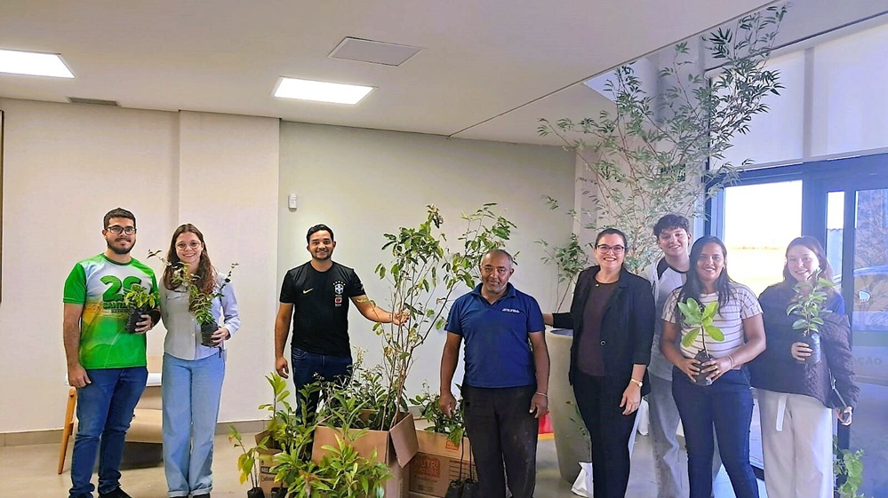 Trivelato incentiva arborização com distribuição de mudas