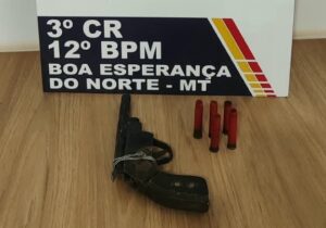 PM prende jovem com arma de fogo no Assentamento Santa Rosa