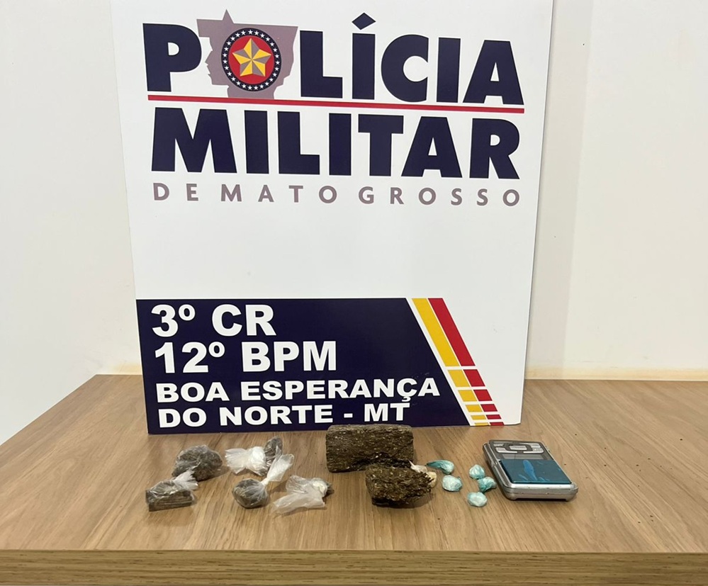 PM de Boa Esperança detém dois suspeitos por tráfico de drogas